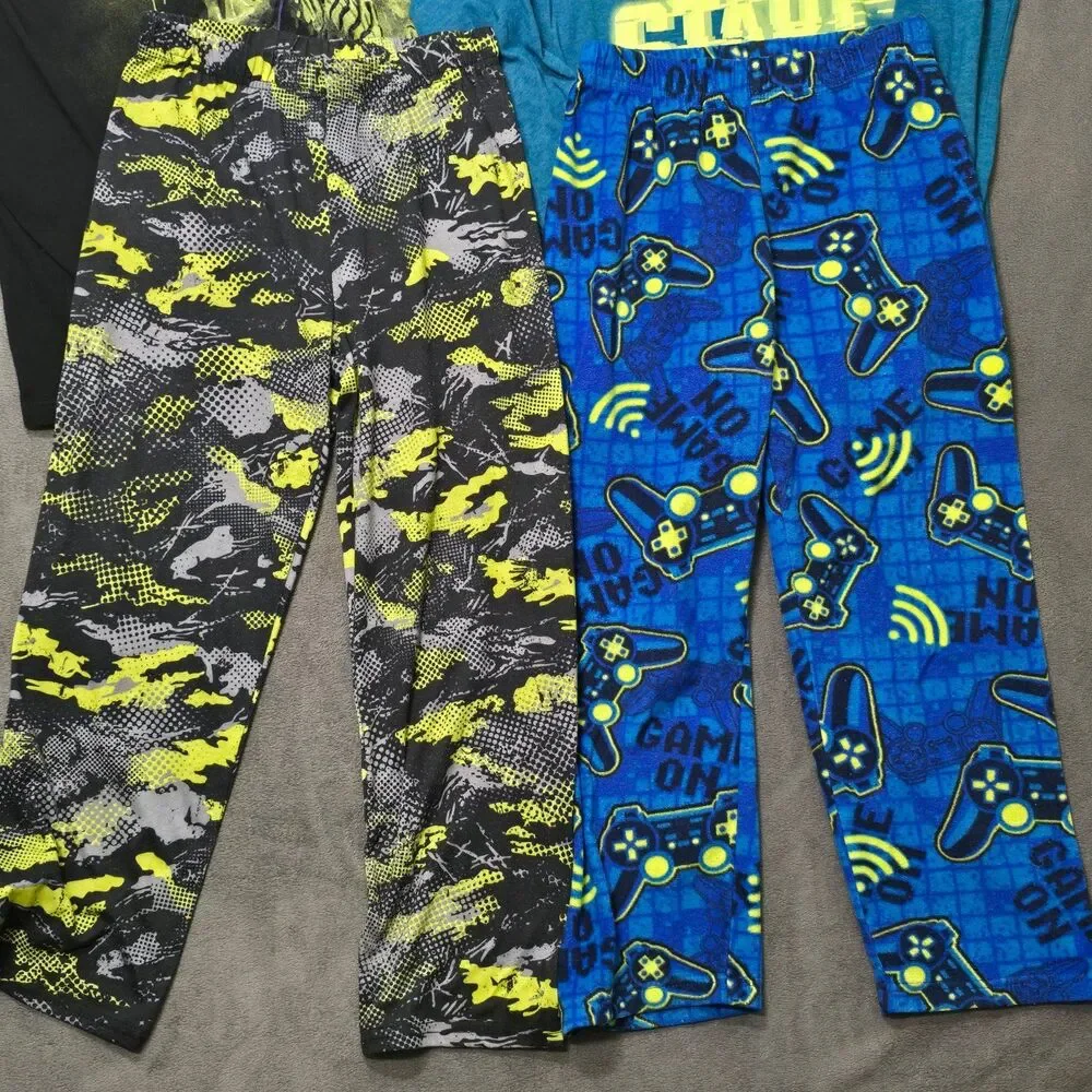 The Children's Place Boys Pajama Bundle Size M 7/8 Dinosaur Gamer 2 Sets